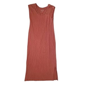 Universal Thread Terracotta Sleeveless V-neck Maxi Dress Womens Small